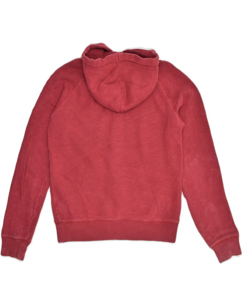 JACK WILLS Womens Zip Hoodie Sweater UK 12 Medium  Red Cotton | Vintage Jack Wills | Thrift | Second-Hand Jack Wills | Used Clothing | Messina Hembry 