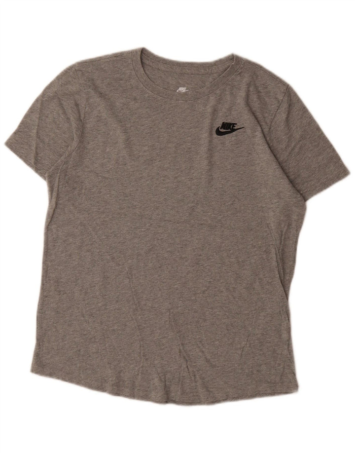 Nike Mens T-Shirt Top Small Grey Flecked Cotton