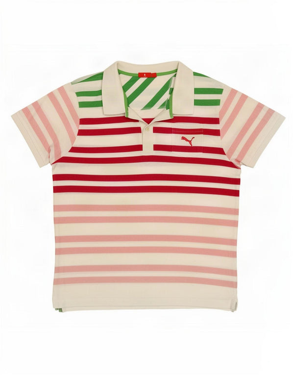 Puma Mens Polo Shirt XL Multicoloured Striped
