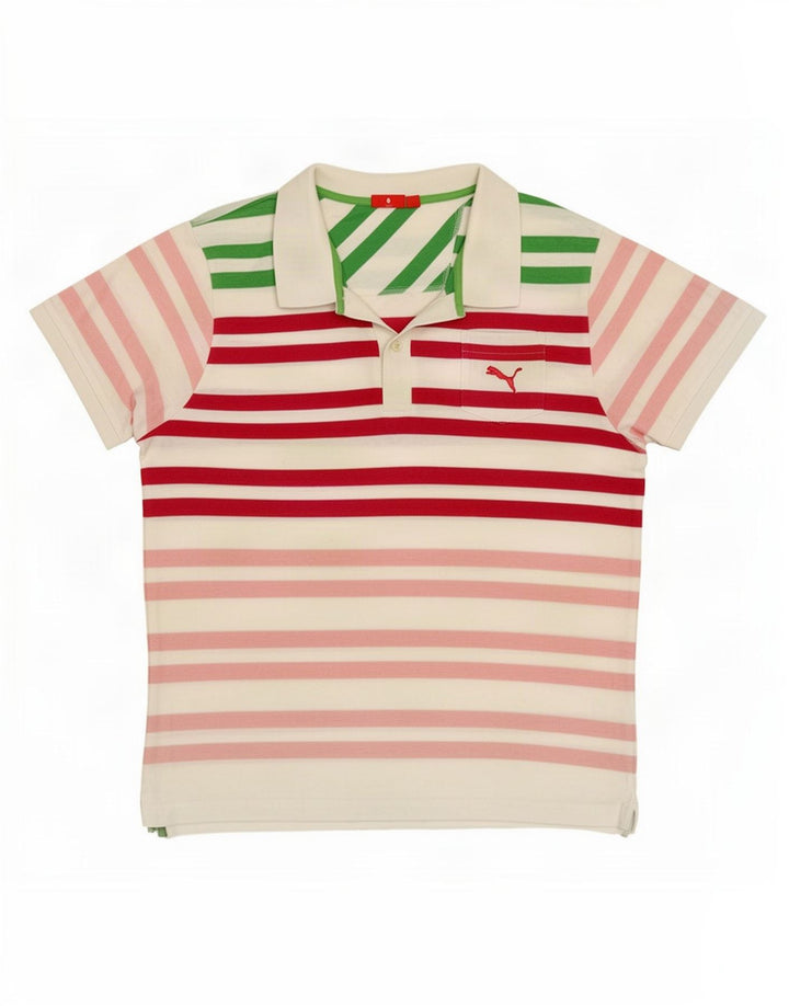 Puma Mens Polo Shirt XL Multicoloured Striped