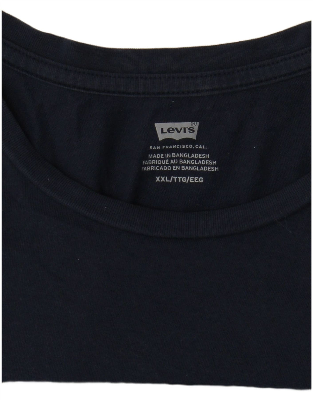Levi's Mens Graphic T-Shirt Top 2XL Navy Blue