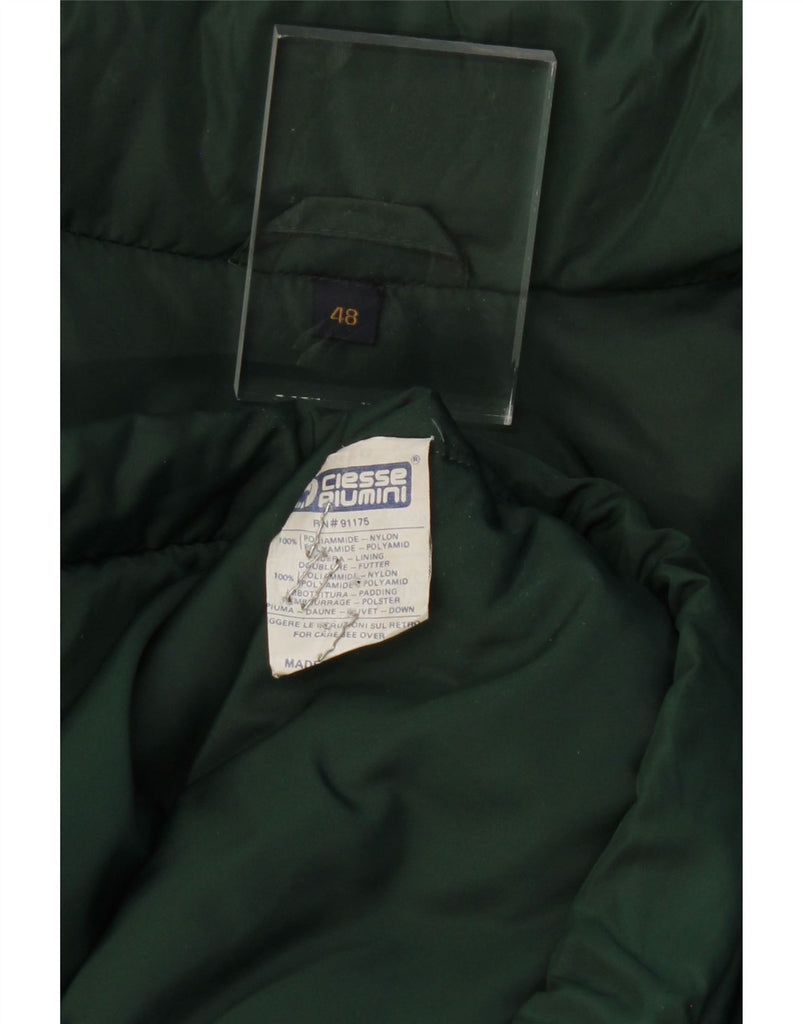 CIESSE PIUMINI Mens Loose Fit Padded Jacket UK 48 3XL Green Nylon Vintage Ciesse Piumini and Second-Hand Ciesse Piumini from Messina Hembry 