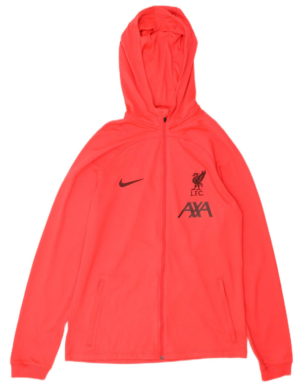 Nike Girls Liverpool Graphic Zip Hoodie Sweater 13-14 Years XL Pink
