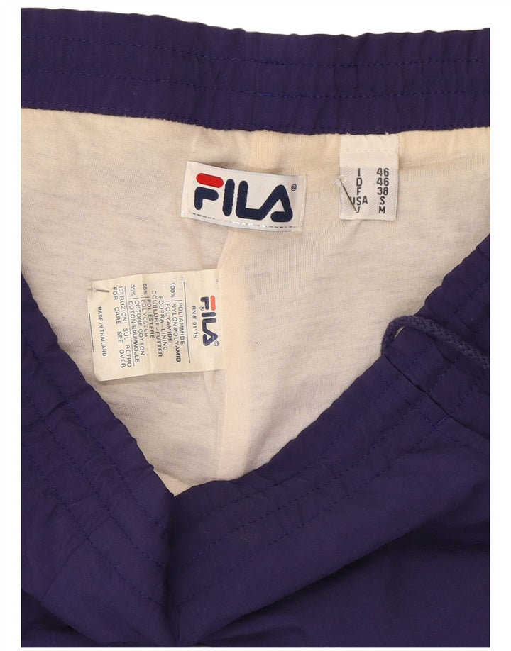 Fila Mens Tracksuit Trousers Joggers IT 46 Small  Purple Polyamide