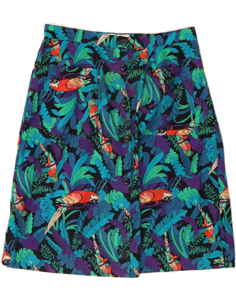 PANDOLFI Womens Abstract Pattern A-Line Skirt IT 48 XL W32 Multicoloured Vintage PANDOLFI and Second-Hand PANDOLFI from Messina Hembry 