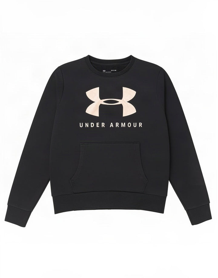 Under Armour Mens Graphic Sweatshirt Jumper Small Navy Blue Cotton