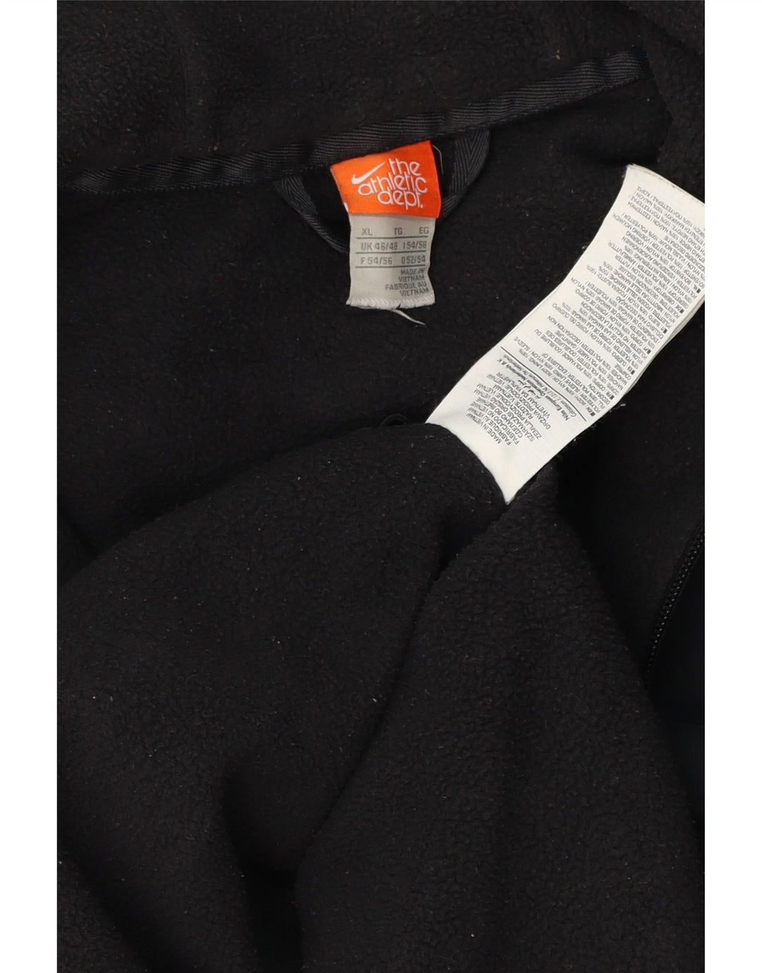 Nike Mens Hooded Tracksuit Top Jacket UK 46/48 XL Black Polyester
