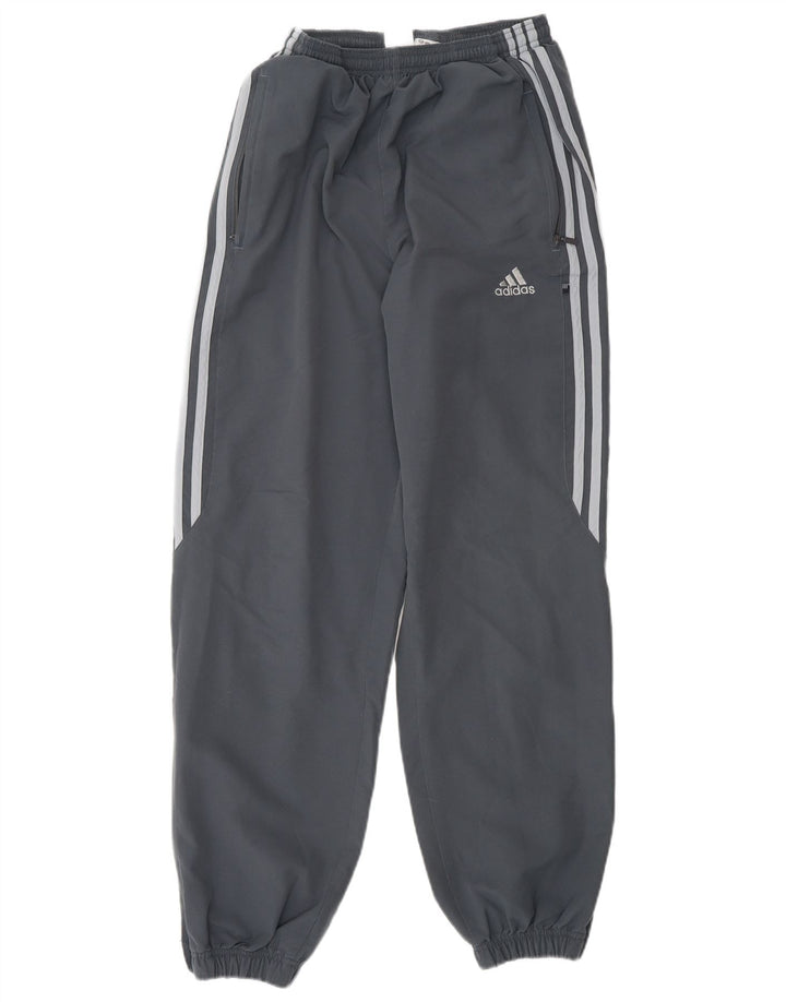 Adidas Mens Tracksuit Trousers Joggers Medium Grey Polyester