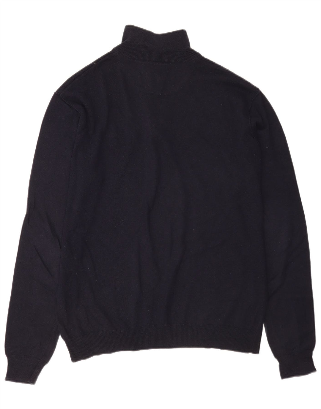 U.S. Polo Assn. Mens Zip Neck Jumper Sweater Large Navy Blue