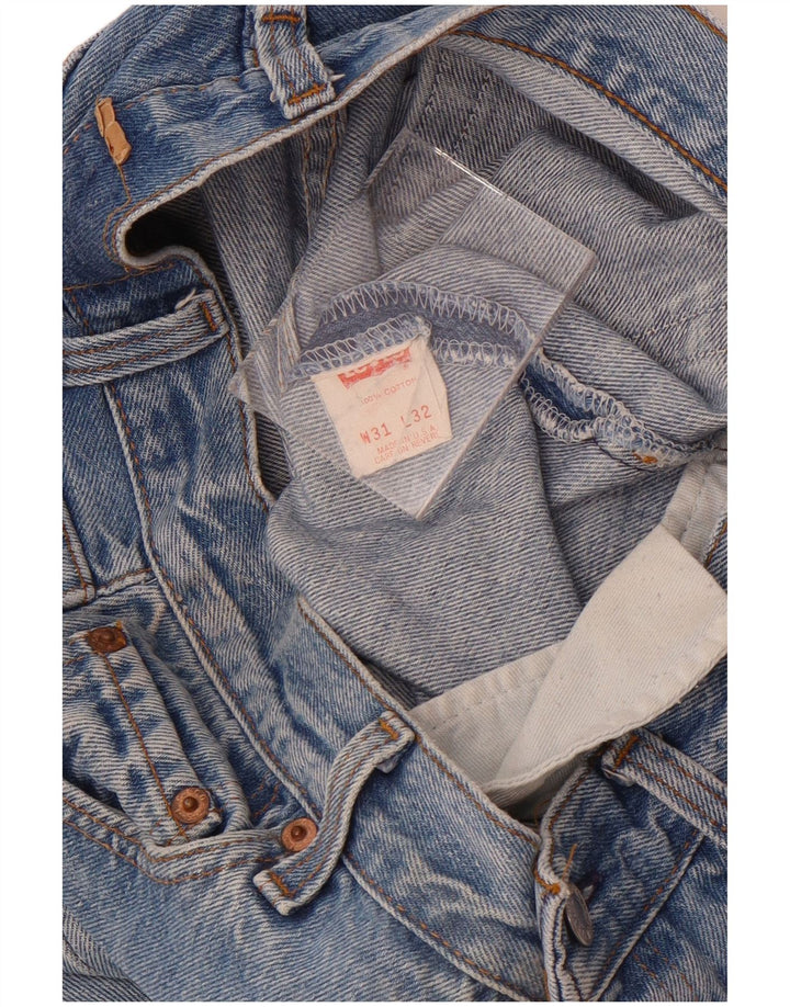 Levi's Mens Denim Shorts W31 Medium Blue Cotton