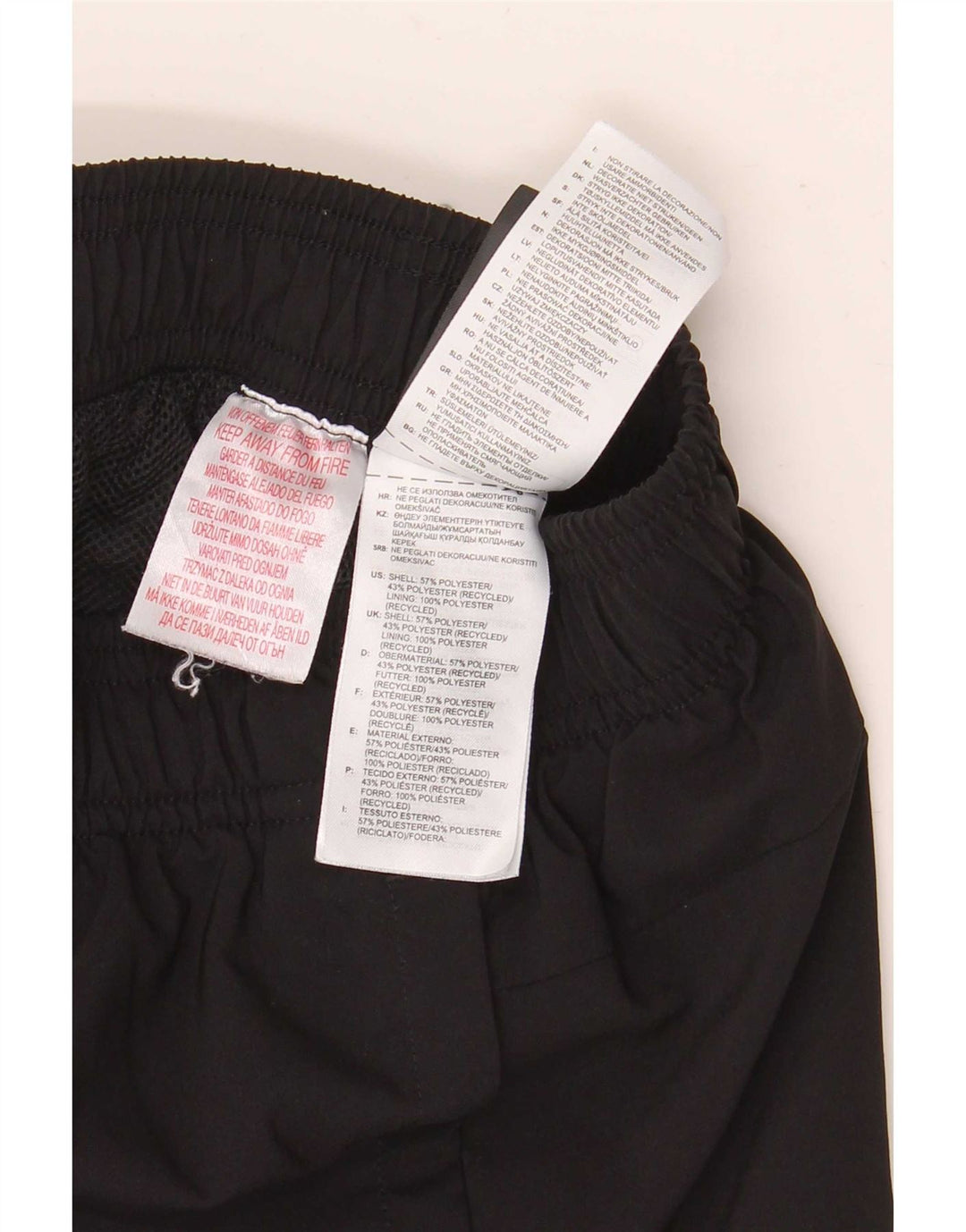 Adidas Boys Tracksuit Trousers Joggers 7-8 Years Black Polyester