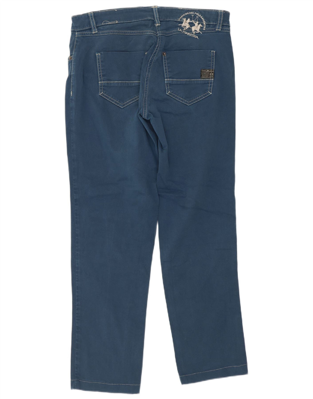 La Martina Womens Straight Jeans W30 L27 Blue Cotton