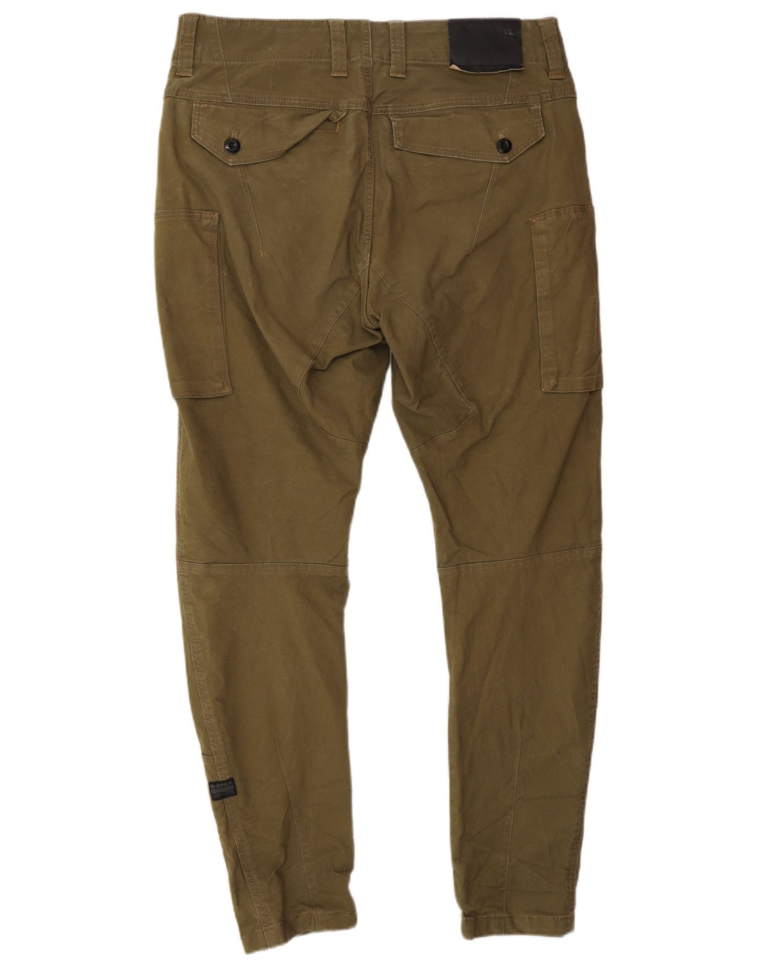 G-STAR Mens Banana Slim Cargo Trousers W34 L30 Khaki Cotton Army