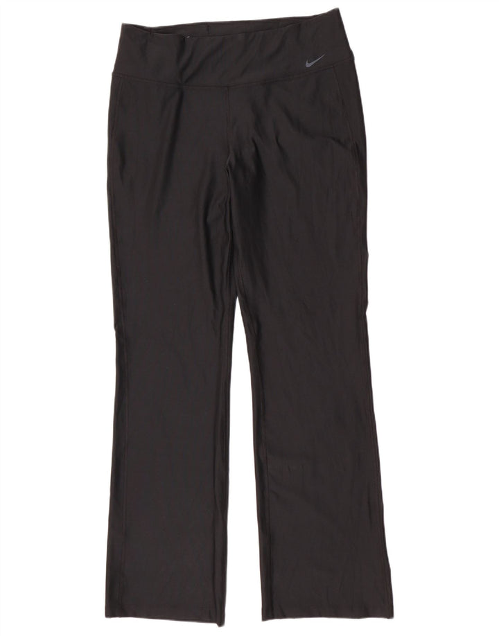 Nike Womens Dri Fit Leggings UK 14 Large Black Polyester