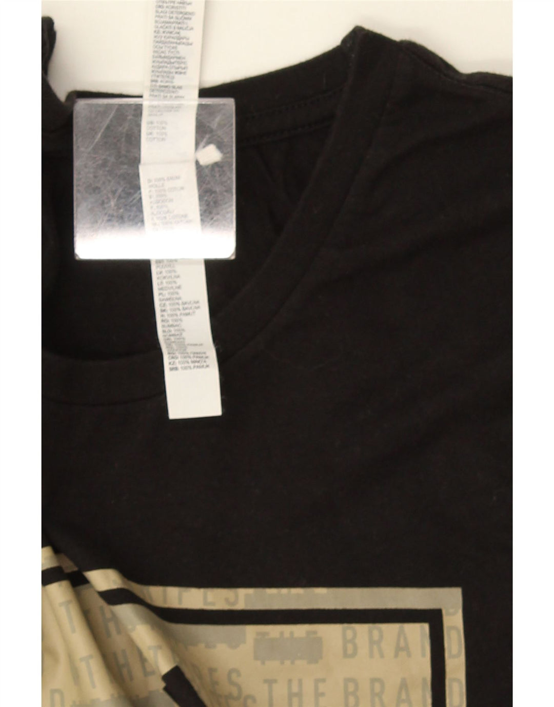 Adidas Mens Graphic T-Shirt Top Large Black Cotton
