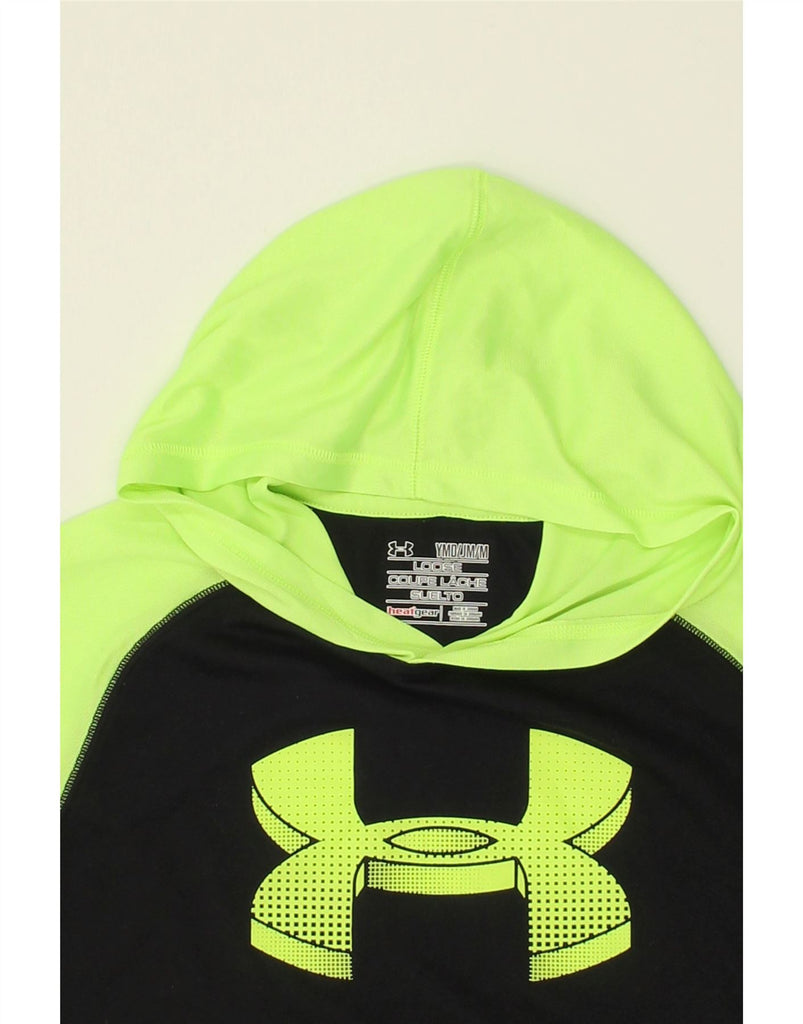 UNDER ARMOUR Boys Graphic Hoodie Jumper 9-10 Years Medium Black | Vintage Under Armour | Thrift | Second-Hand Under Armour | Used Clothing | Messina Hembry 