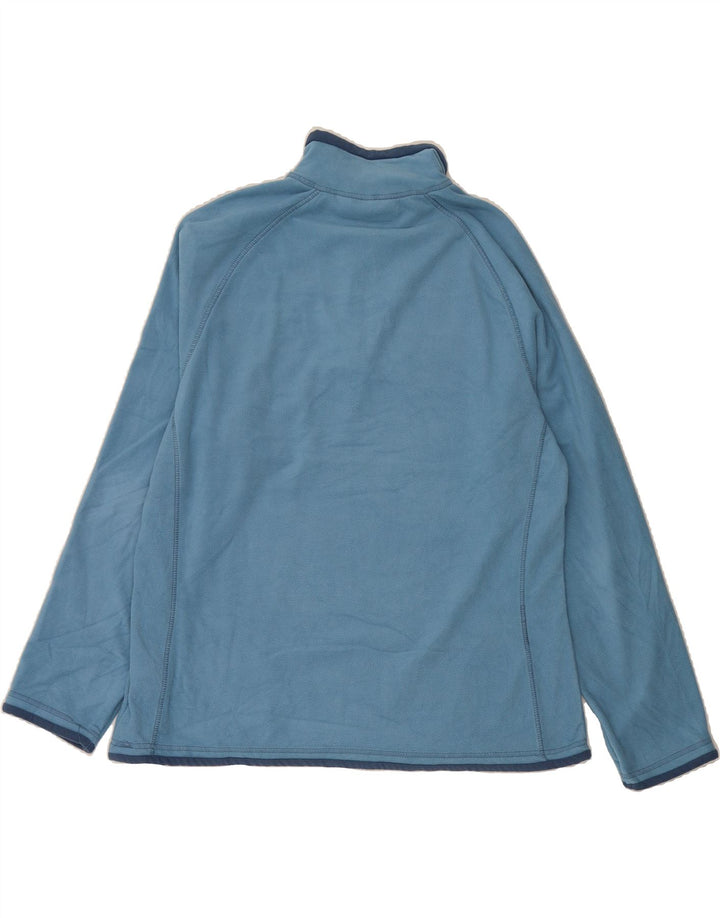MOUNTAIN WAREHOUSE Womens Zip Neck Fleece Jumper UK 20 2XL Blue Polyester Vintage Mountain Warehouse and Second-Hand Mountain Warehouse from Messina Hembry 