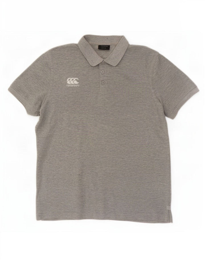 Canterbury Mens Polo Shirt Large Grey