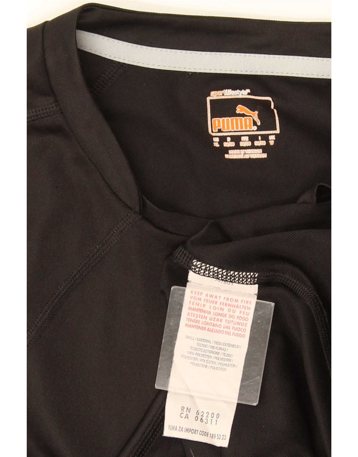 Puma Mens T-Shirt Top XL Black Polyester