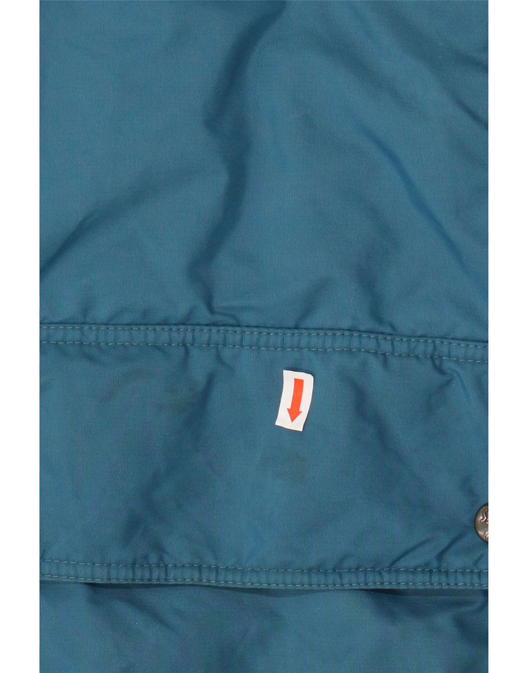 ASICS Mens Windbreaker Jacket UK 42 XL Blue Colourblock Polyamide