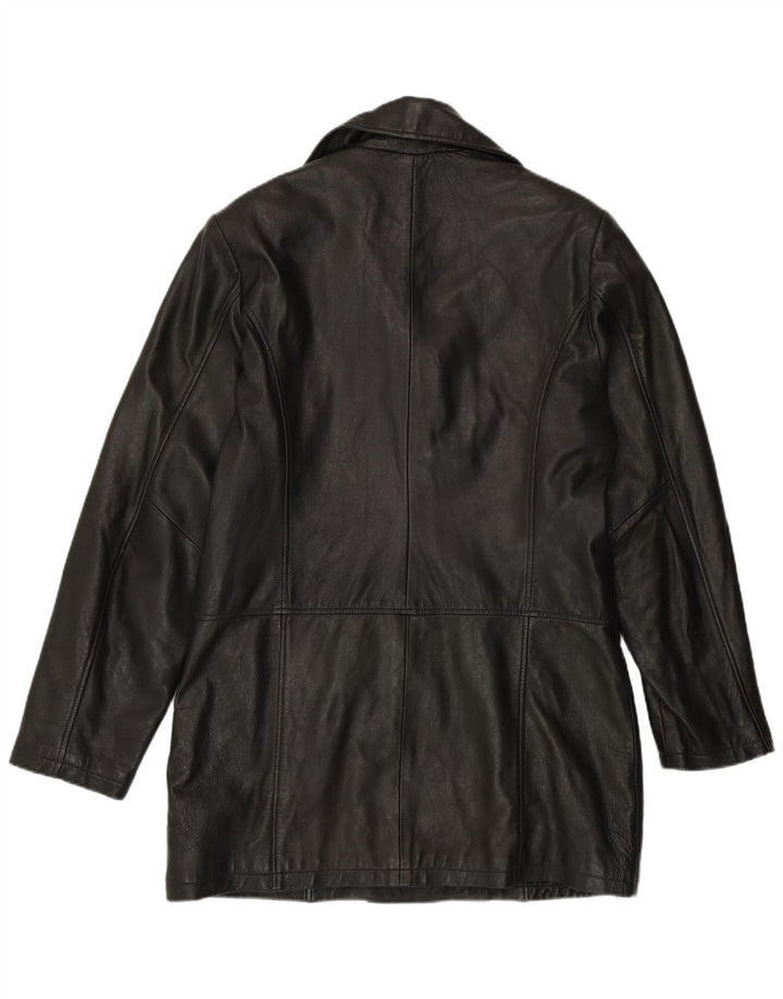 ENJOY Womens Leather Jacket UK 18 XL Black
