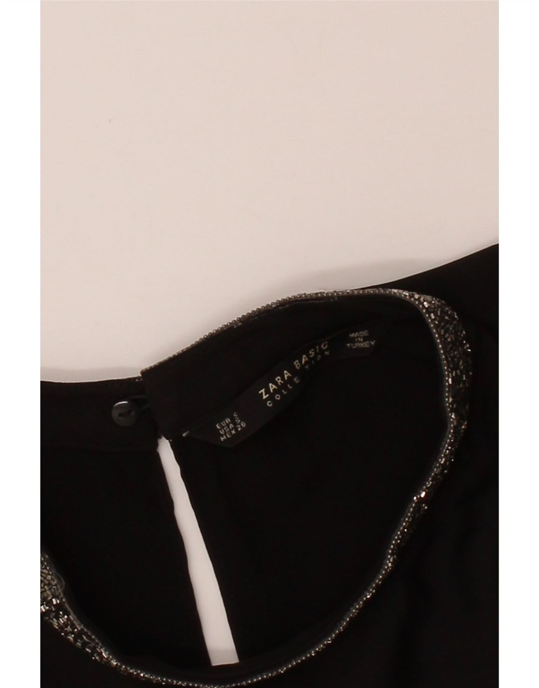 ZARA Womens Sleeveless Blouse Top UK 10 Small Black Vintage Zara and Second-Hand Zara from Messina Hembry 