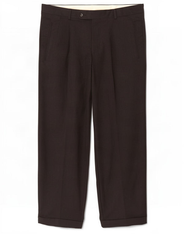 Hugo Boss Mens Pegged Suit Trousers W34 L30 Black Wool