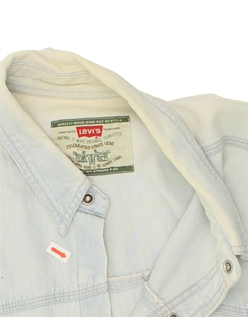 LEVI'S Mens Denim Shirt XL Blue Cotton Vintage Levi's and Second-Hand Levi's from Messina Hembry 