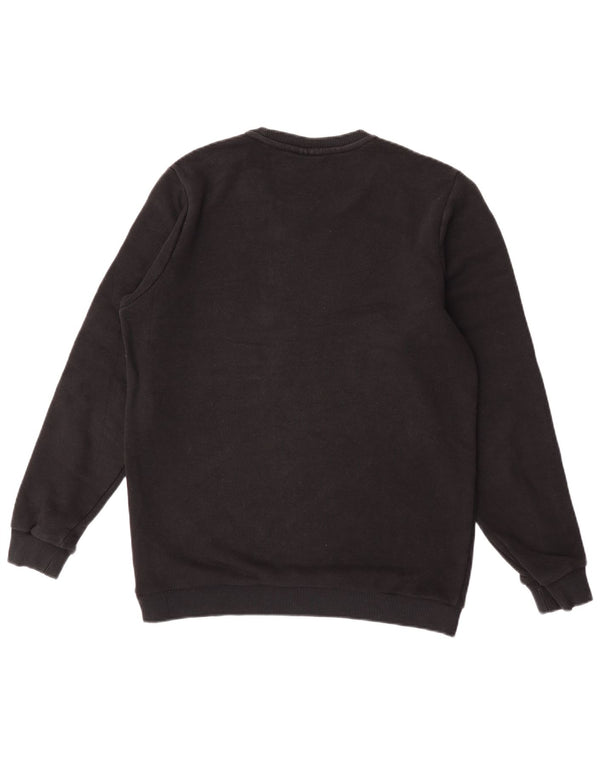 Fila Mens Graphic Sweatshirt Jumper Small Black Colourblock Cotton