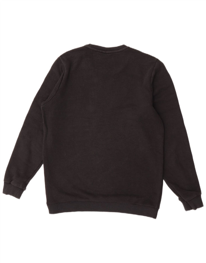 Fila Mens Graphic Sweatshirt Jumper Small Black Colourblock Cotton