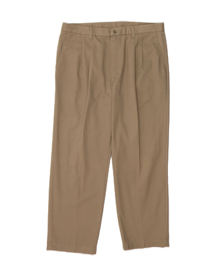 WRANGLER Mens Pegged Chino Trousers W36 L30 Beige Cotton Vintage Wrangler and Second-Hand Wrangler from Messina Hembry 
