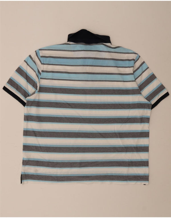 Marks & Spencer Mens Blue Harbour Polo Shirt 2XL Multicoloured Striped