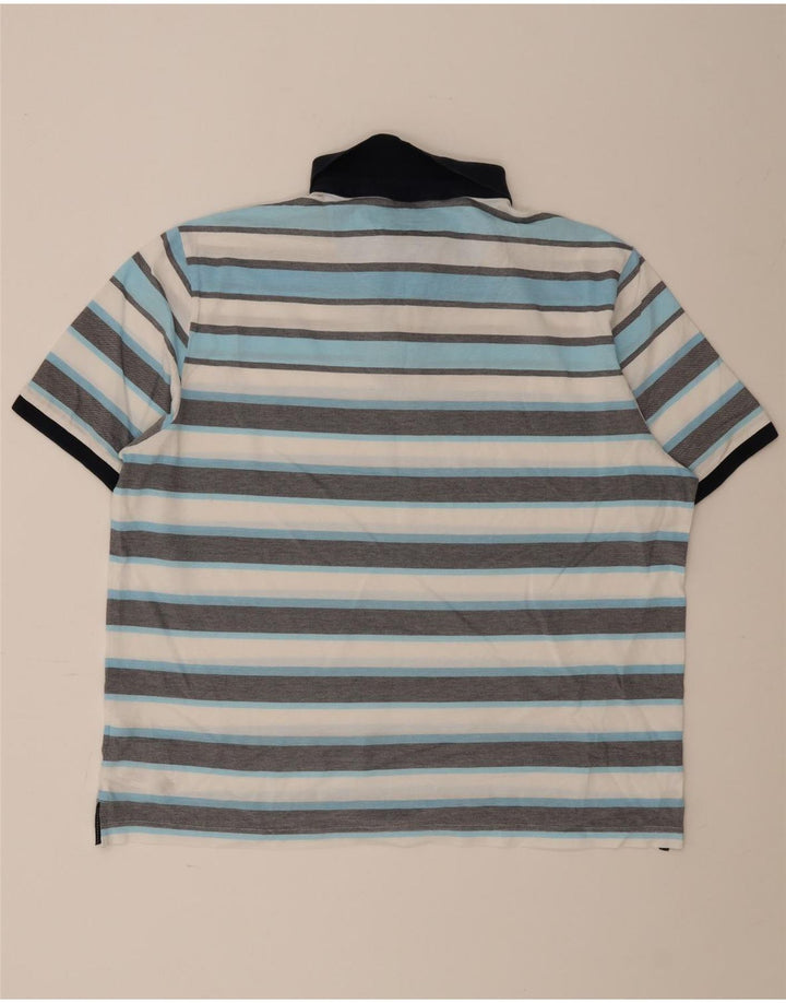 Marks & Spencer Mens Blue Harbour Polo Shirt 2XL Multicoloured Striped