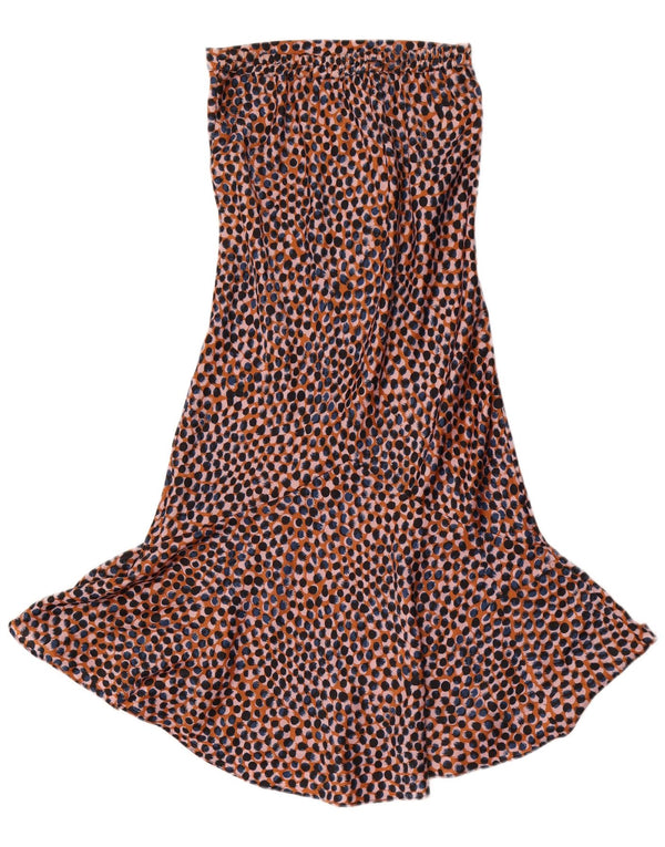 Topshop Womens Mermaid Skirt UK 6 XS W26 Multicoloured Animal Print