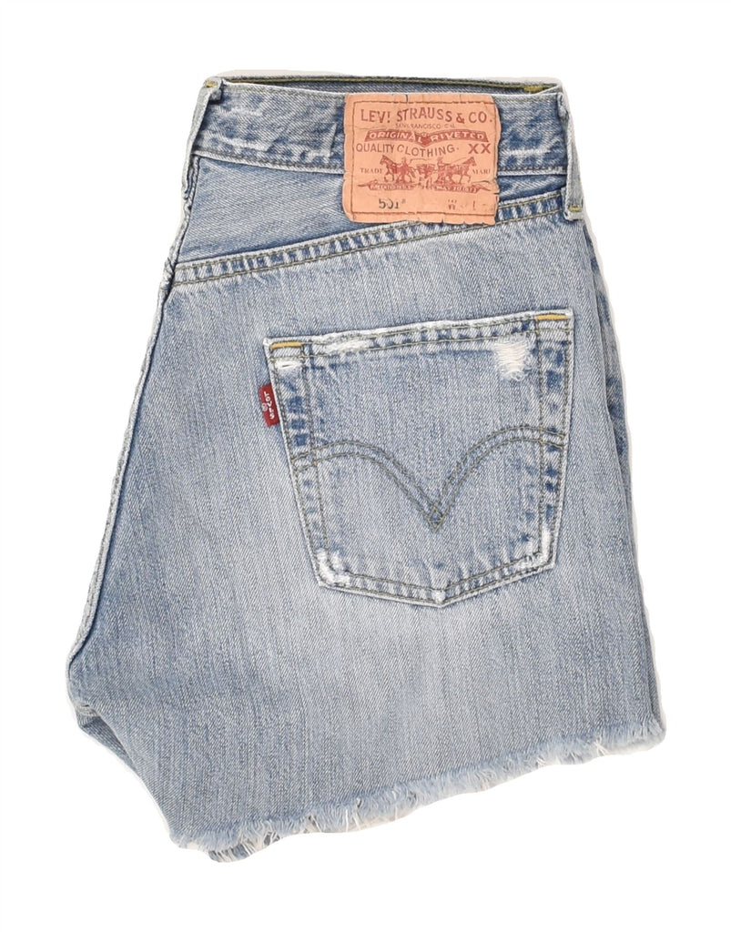 LEVI'S Womens 501 Denim Shorts W29 Medium Blue Cotton | Vintage Levi's | Thrift | Second-Hand Levi's | Used Clothing | Messina Hembry 