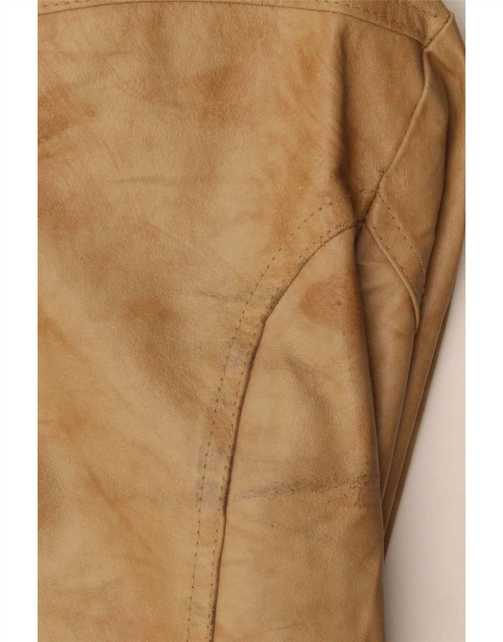 Imperial Womens Leather Jacket UK 18 XL Beige