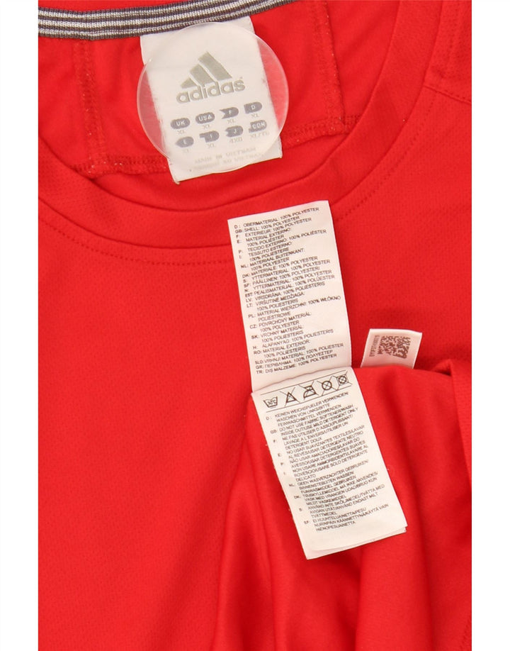 Adidas Womens Climalite Vest Top UK 18 XL Red Polyester