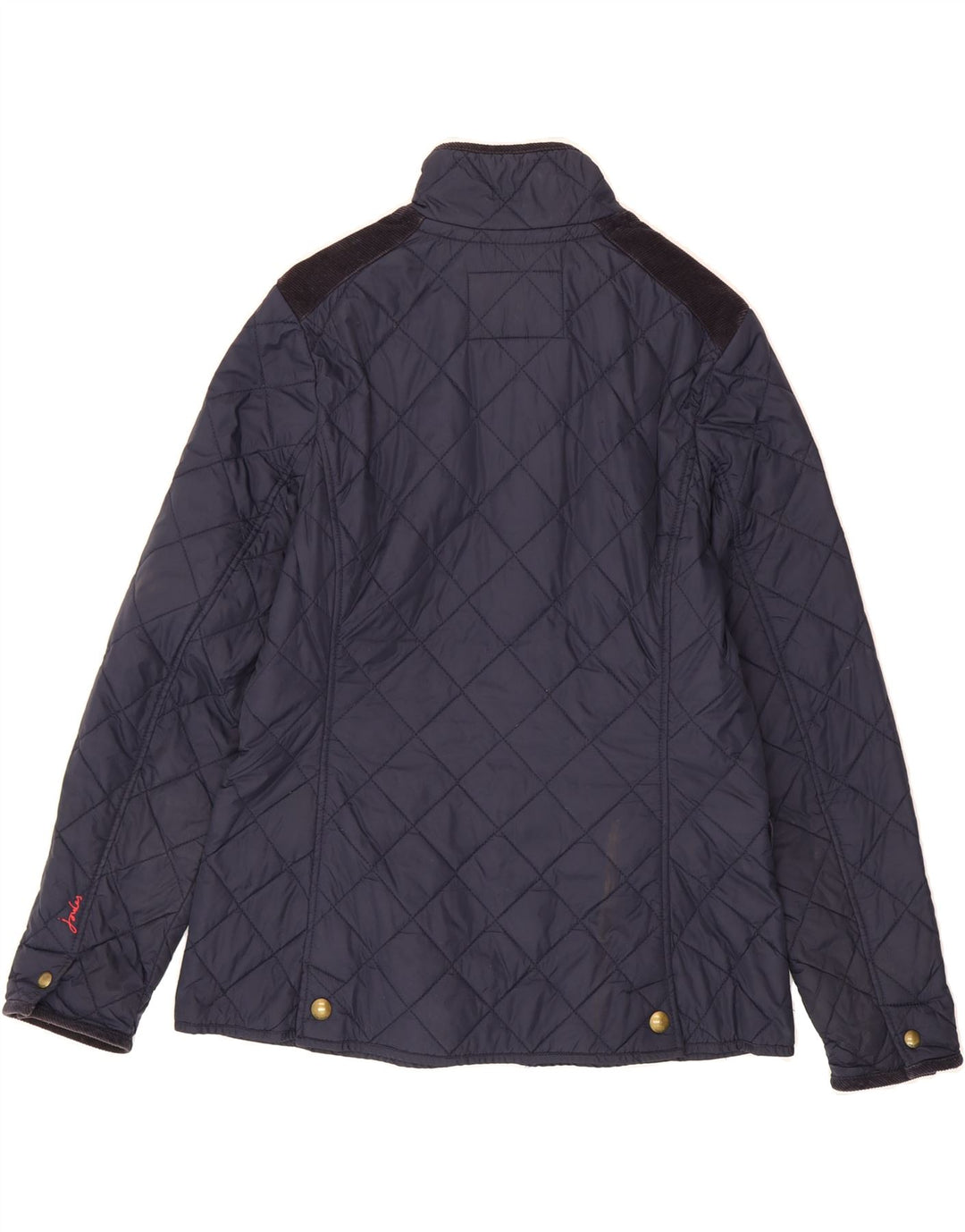 JOULES Womens Quilted Jacket UK 14 Medium  Navy Blue Polyamide Vintage Joules and Second-Hand Joules from Messina Hembry 