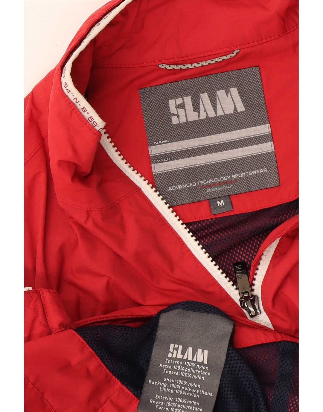 Slam Womens Rain Jacket UK 14 Medium Red Nylon