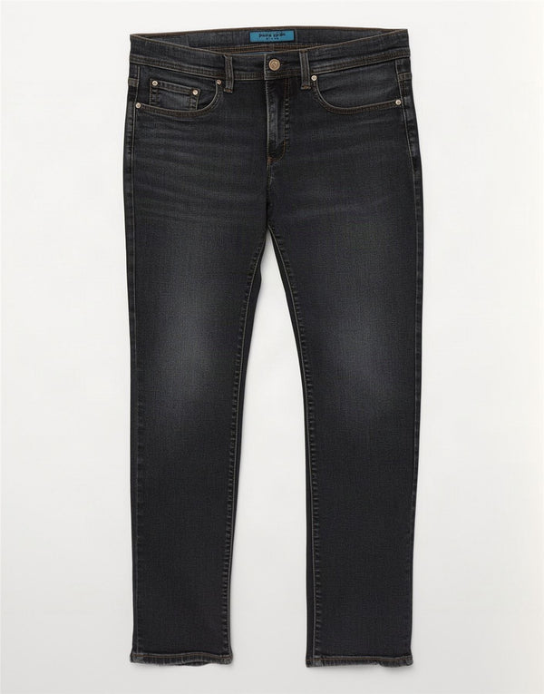 Pierre Cardin Mens Lyon Tapered Jeans W32 L32 Navy Blue Cotton