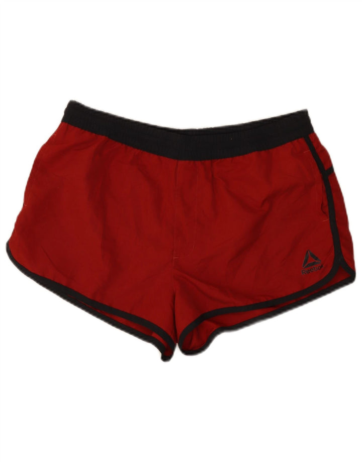 Reebok Mens Swimming Shorts Medium  Red Colourblock Polyester