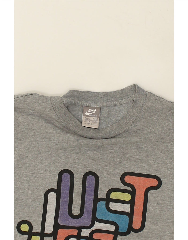 NIKE Mens Graphic T-Shirt Top Large Grey | Vintage Nike | Thrift | Second-Hand Nike | Used Clothing | Messina Hembry 