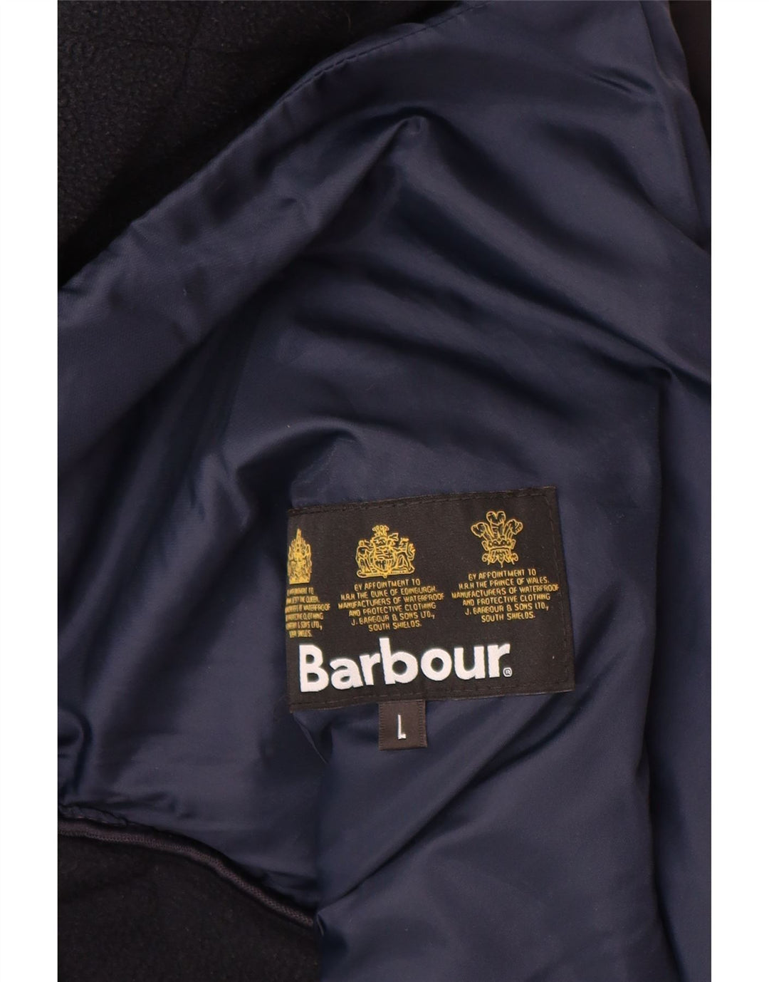Barbour Mens Quilted Jacket UK 40 Large Navy Blue