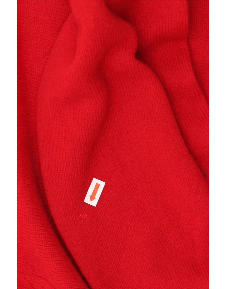 GANT Mens V-Neck Jumper Sweater 2XL Red Lambswool