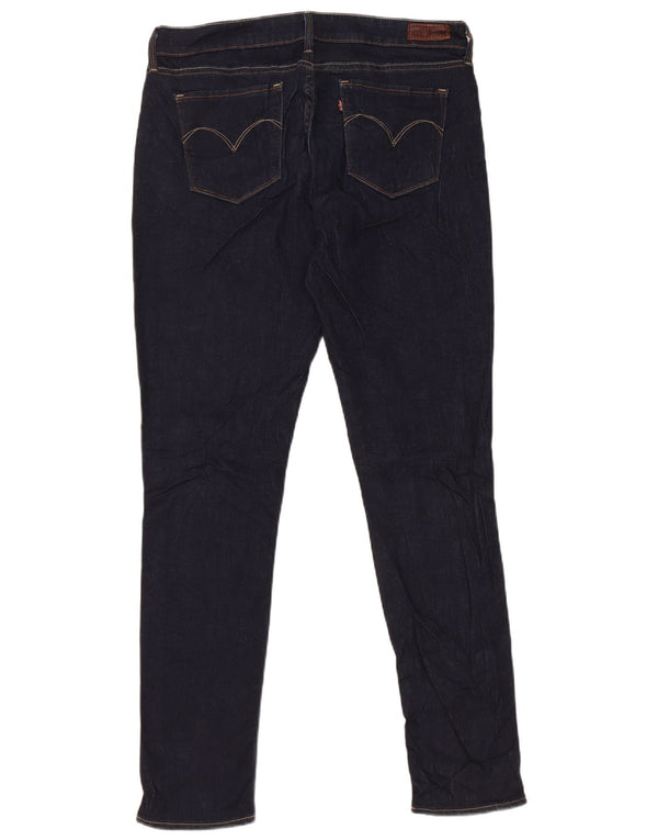 Levi's Womens Demi Curve Skinny Jeans W31 L32 Navy Blue Cotton