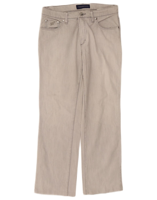 Trussardi Womens Straight Jeans W30 L27 Grey Cotton