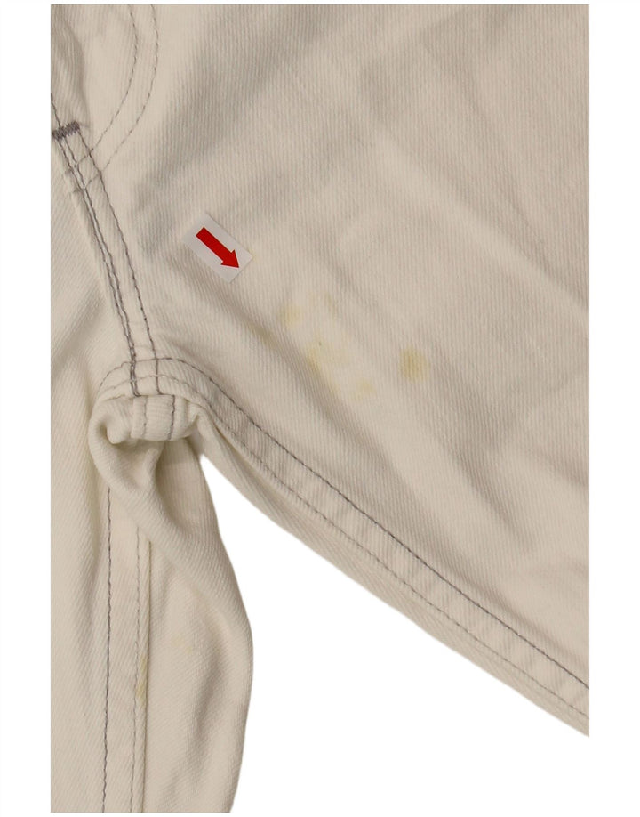 LEVI'S Mens 511 Slim Jeans W31 L34 Off White Cotton