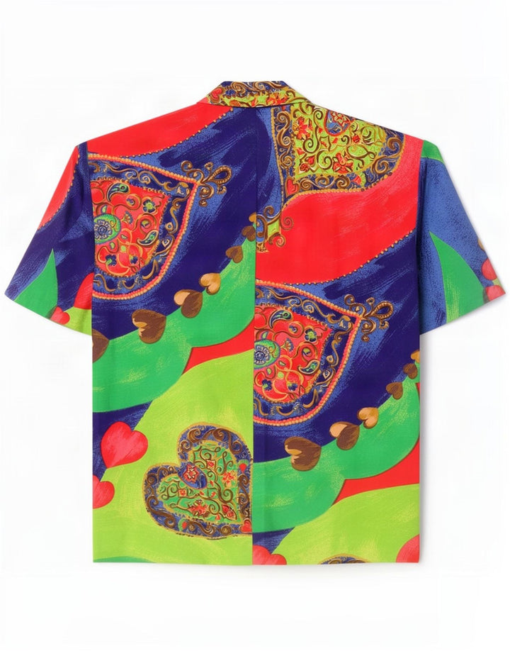 Vintage Womens Blazer Jacket IT 42 Medium Multicoloured Patchwork