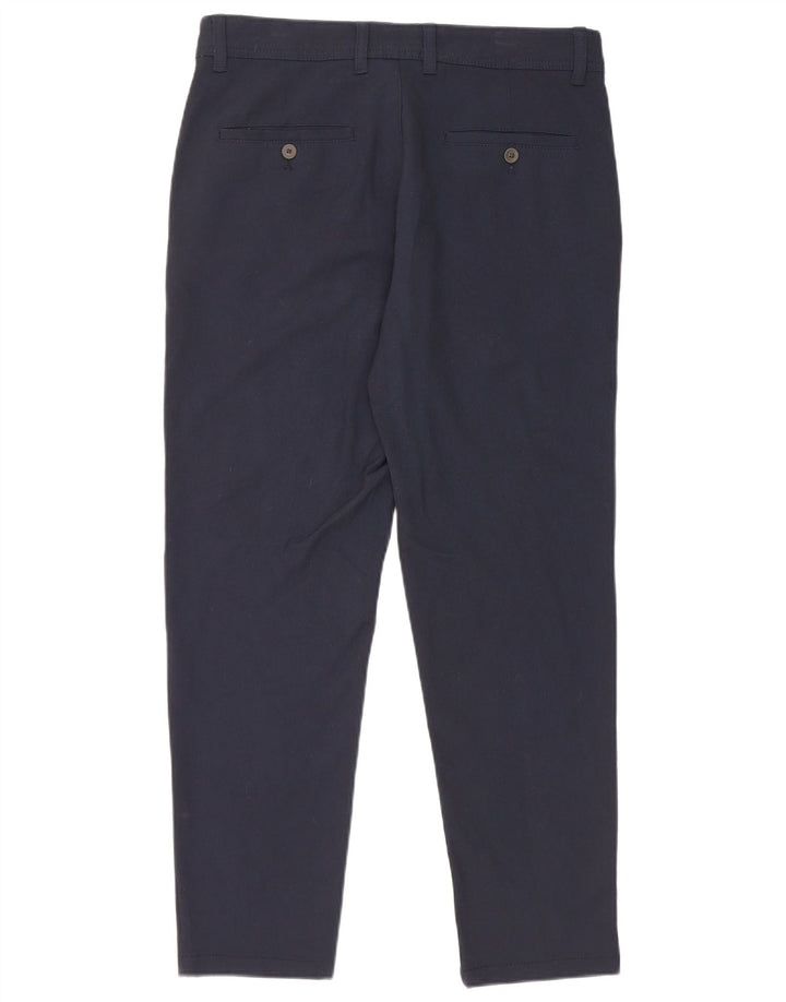 Zara Mens Slim Chino Trousers EU 40 Medium W31 L27 Navy Blue