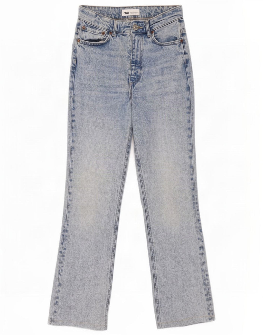 Zara Womens Bootcut Jeans EU 36 XS W26 L29 Blue